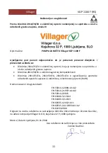 Preview for 33 page of Villager VGP 1100 F Original Instructions Manual