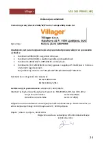 Preview for 137 page of Villager VGS 260 PRIME Manual