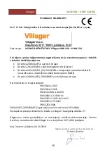 Preview for 16 page of Villager VHW 100 Operator'S Manual