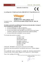 Preview for 32 page of Villager VHW 100 Operator'S Manual