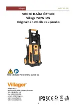 Предварительный просмотр 1 страницы Villager VHW 155 Original Instruction Manual