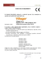 Preview for 11 page of Villager Villager VCB 6E Original Instruction Manual