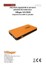 Предварительный просмотр 1 страницы Villager VJS 2500 Original Instruction Manual