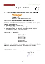 Preview for 15 page of Villager VLN 1140 Original Instruction Manual