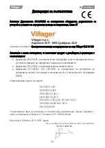 Предварительный просмотр 75 страницы Villager VLN SC 350 Original Instruction Manual