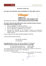 Preview for 60 page of Villager VTB 842 PRIME Original Owner'S Manual