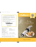 Предварительный просмотр 1 страницы Villaware Electric Cookie Press User Manual