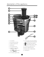 Предварительный просмотр 5 страницы Villaware FPVLJESLO1 Instruction Manual