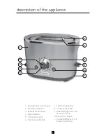 Предварительный просмотр 5 страницы Villaware TSVLTRSL01 Instruction Manual