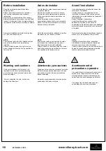 Preview for 2 page of Villeroy & Boch 98M9U101 Installation Manual