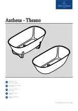 Preview for 1 page of Villeroy & Boch Antheus Installation And Operating Instructions Manual