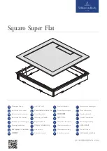 Villeroy & Boch Squaro Super Flat Installation Instructions Manual предпросмотр