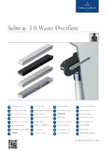 Villeroy & Boch Subway 3.0 Waste Overflow Installation Instructions preview