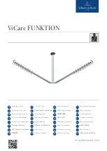 Preview for 1 page of Villeroy & Boch ViCare FUNKTION 92170568 Installation Instructions Manual