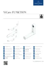 Villeroy & Boch ViCare FUNKTION 921730 68 Installation Instructions предпросмотр