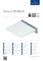 Preview for 1 page of Villeroy & Boch ViCare UNIVERSAL 921703 68 Installation Instructions Manual