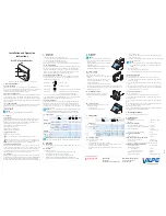 Preview for 1 page of Vilpe Eco deal Installation And Operation Manual