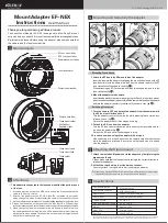 Viltrox EF-NEX Mount Instructions preview