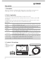 Предварительный просмотр 4 страницы Vimar 01942 Instruction Manual