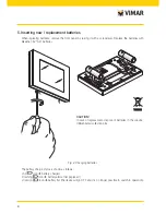 Предварительный просмотр 6 страницы Vimar 2905 Installer Manual