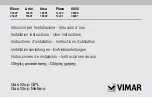Vimar 8000 Gas Stop GPL 08496 Installation Instructions User Instructions preview
