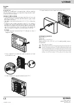 Предварительный просмотр 2 страницы Vimar By-alarm 01710 Quick Start Manual