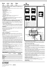 Предварительный просмотр 2 страницы Vimar By-me Eikon 20513 Manual