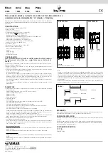 Предварительный просмотр 1 страницы Vimar by-me Eikon 20525 Manual