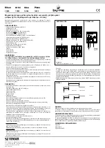 Предварительный просмотр 2 страницы Vimar by-me Eikon 20525 Manual