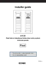 Vimar EIMAR Pixel 41131 Installer'S Manual preview