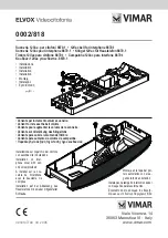 Vimar ELVOX 0002/818 Quick Start Manual предпросмотр