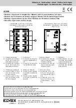 Vimar ELVOX 41010 Instruction Sheet предпросмотр