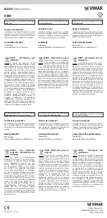 Preview for 6 page of Vimar ELVOX 930D Manual