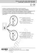 Предварительный просмотр 1 страницы Vimar elvox Due Fili Plus Instruction Sheet