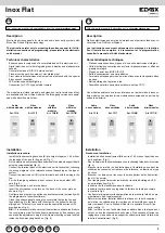 Preview for 3 page of Vimar ELVOX Inox Flat Series Installer'S Manual