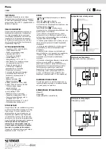 Предварительный просмотр 2 страницы Vimar Plana 14440 Quick Start Manual