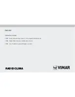 Предварительный просмотр 33 страницы Vimar radioclima Instruction Manual