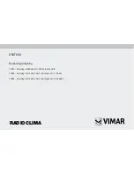 Предварительный просмотр 93 страницы Vimar radioclima Instruction Manual