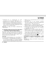 Предварительный просмотр 106 страницы Vimar radioclima Instruction Manual