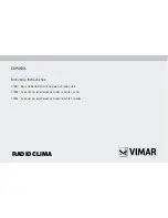 Предварительный просмотр 123 страницы Vimar radioclima Instruction Manual