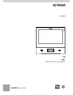 Vimar Tab 40607 User Manual preview