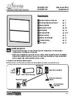 Vimco LUTRON Sivoia SV-MDU-HT-W-L Installation & Operating Instructions Manual preview