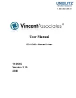 Vincent Associates UNIBLITZ ED12DSS User Manual preview