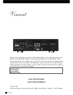 Preview for 64 page of VINCENT CD-S3 - ANNEXE 258 Instructions For Use Manual