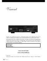 Preview for 64 page of VINCENT CD-S6MK Instructions For Use Manual