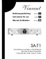 VINCENT SA-T1 Instructions For Use Manual preview