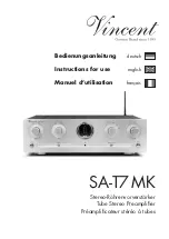 Preview for 1 page of VINCENT SA-T7 MK Instructions For Use Manual