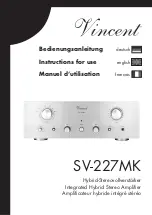 VINCENT SV-227MK Instructions For Use Manual preview