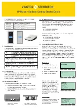 Vingtor Stentofon Master Station V2 Getting Started Manual preview