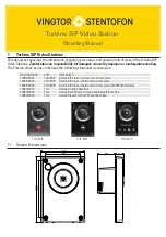 Vingtor Stentofon TCIV-2SIP Mounting Manual предпросмотр